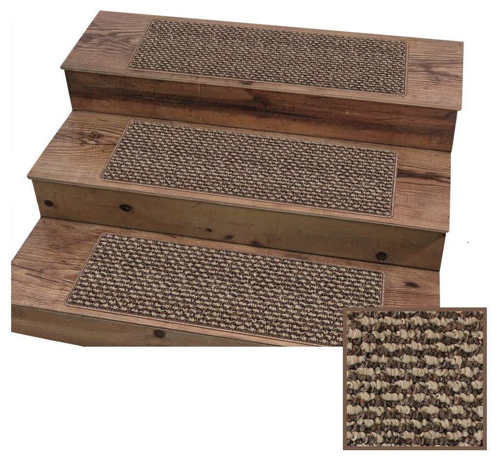 KOECKRITZ 6' x 12' Ivory Mix Nugget Special Indoor Outdoor Area Rug - Multilevel Loop Berber - Durable & Stain Resistant Carpet for Porches, Decks, Patios, Sunroom