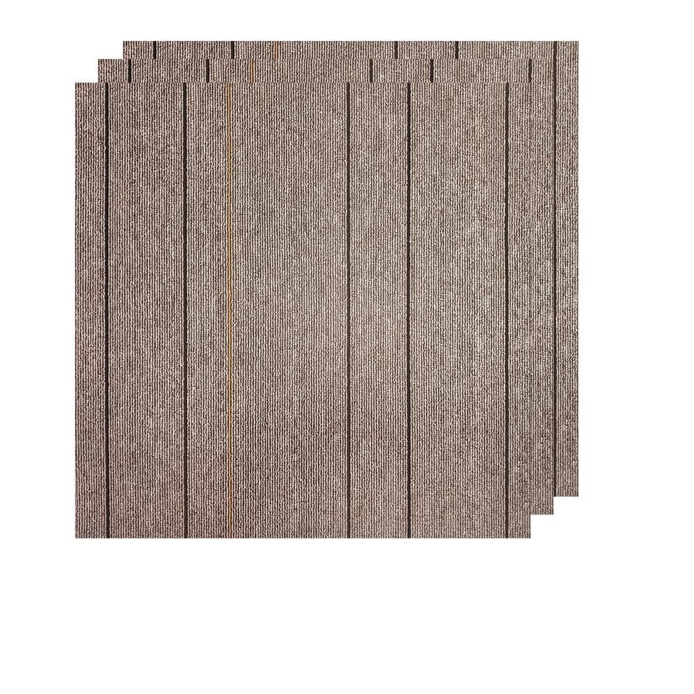 24 Carpets 20x20 inch Square Carpet Tiles, Reusable, Non Slip, Seamless Tiles, Suitable for Indoor and Outdoor use in bedrooms, Living Rooms, Offices, etc., Easy to DIY (Warm Orange Stone pattern-06)