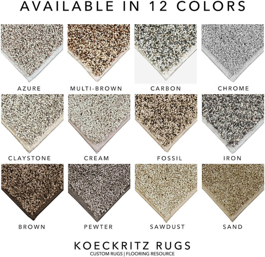 KOECKRITZ Soft & Cozy Custom Indoor Area Rug with Bound Edges