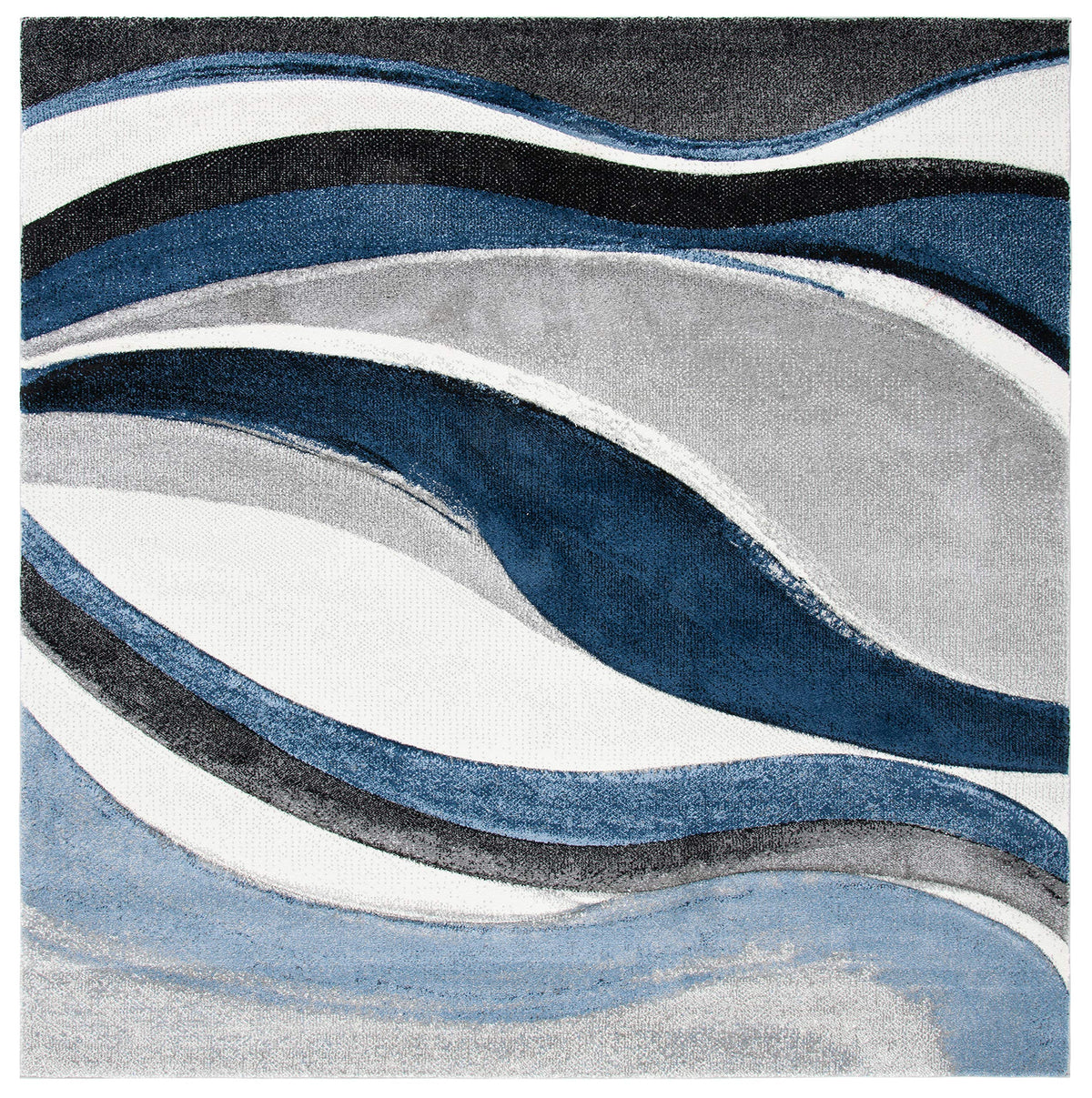 SAFAVIEH Hollywood Area Rug 10'6"x14', Modern Grey & Blue HLW766F