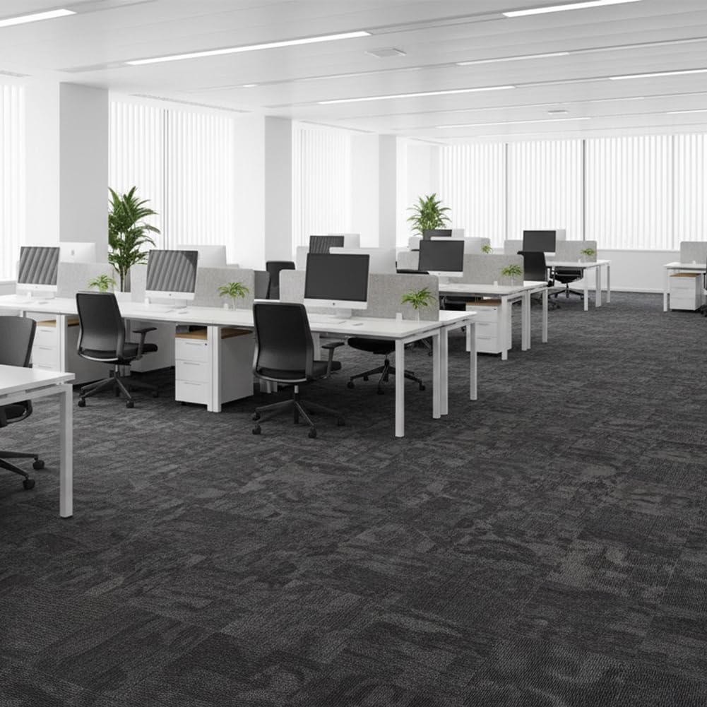 Petgrow Commercial Carpet Tiles PVC Back,20" x 20" -22 Tiles,60 Sq Ft