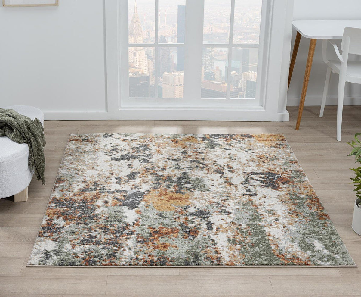 Keen Home Design Abstract Non-Shedding Area Rug, Soft Thick Pile, 10x14