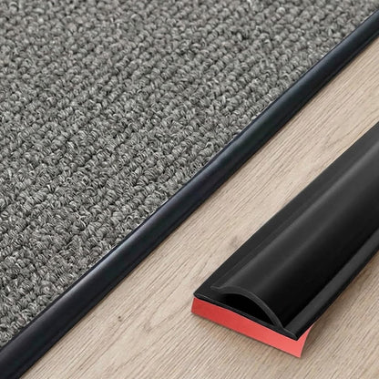Carpet Edge Trim Self Adhesive Carpet to Tile Transition Strip Black 22Ft