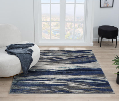 Keen Home Design Abstract Non-Shedding Area Rug, Soft Thick Pile, 10x14