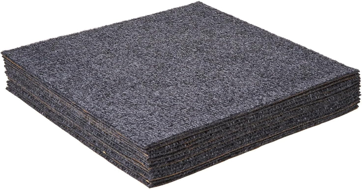 Nexus Peel & Stick Floor Tiles, 12-Pack, 12 x 12 in, Smoke