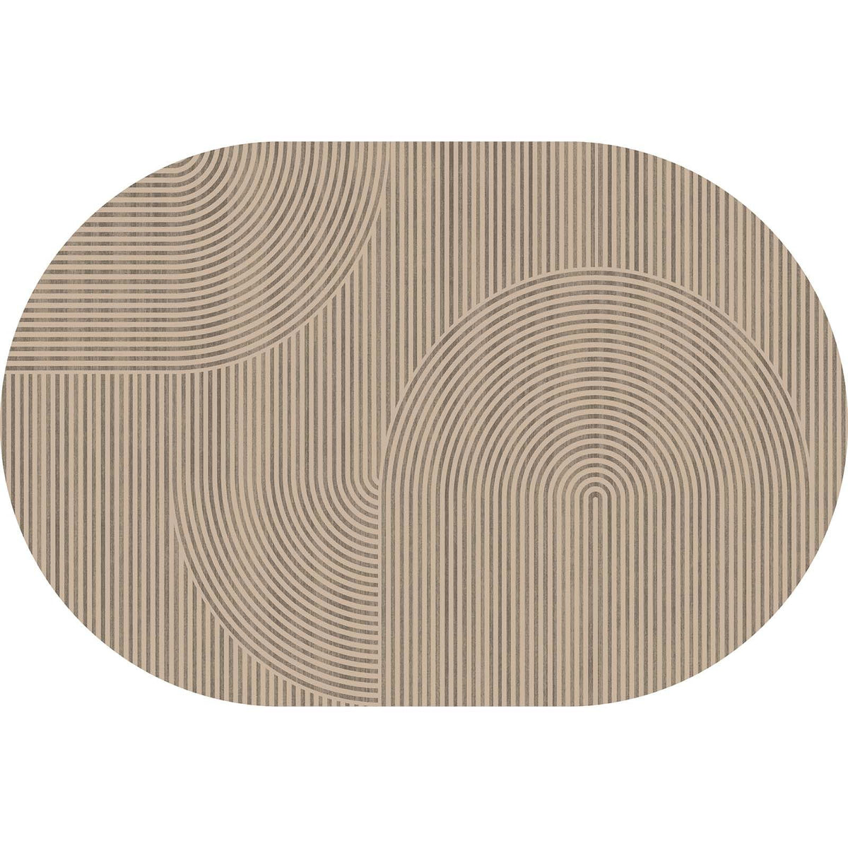 Easy Jute Rug for Pet Homes: 4x6 Outdoor Rug - Geometric Arch Pattern