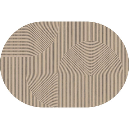 Easy Jute Rug for Pet Homes: 4x6 Outdoor Rug - Geometric Arch Pattern
