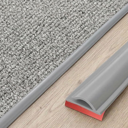 Carpet Edge Trim Self Adhesive Carpet to Tile Transition Strip Black 22Ft
