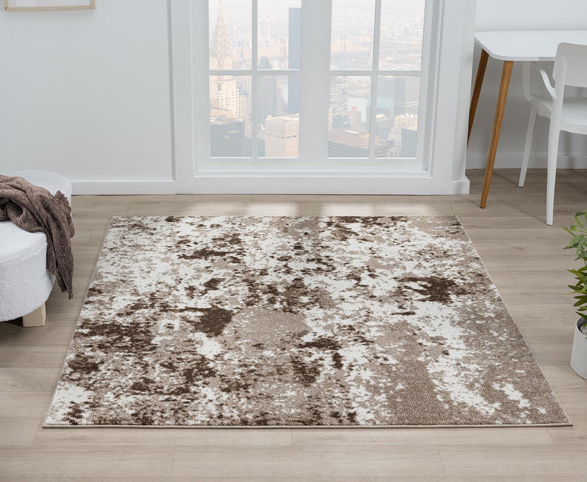 Keen Home Design Abstract Non-Shedding Area Rug, Soft Thick Pile, 10x14