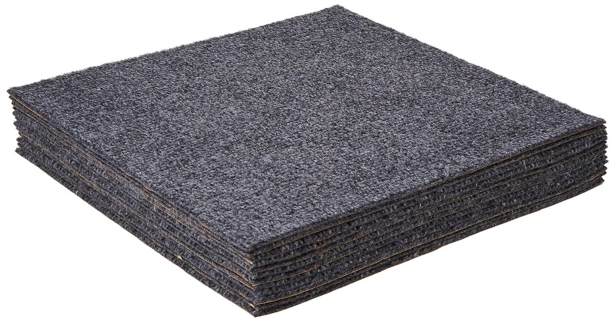 Nexus Peel & Stick Floor Tiles, 12-Pack, 12 x 12 in, Smoke