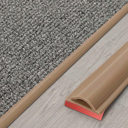 Carpet Edge Trim Self Adhesive Carpet to Tile Transition Strip Black 22Ft