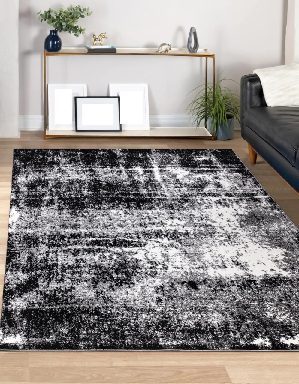 Keen Home Design Abstract Non-Shedding Area Rug, Soft Thick Pile, 10x14