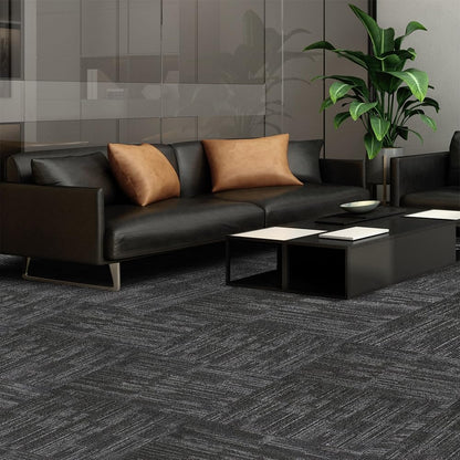 Petgrow Beige Living Room Carpet Tiles, 24" x 24", 18 Tiles, 72 sq ft