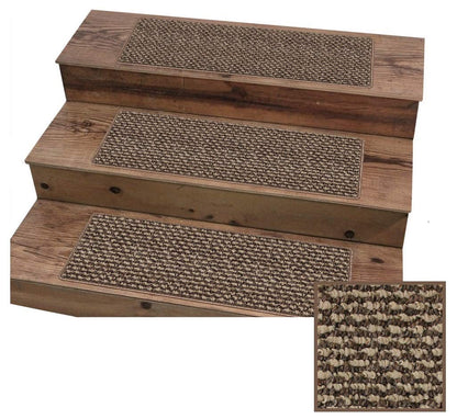 KOECKRITZ 6' x 12' Ivory Mix Nugget Special Indoor Outdoor Area Rug - Multilevel Loop Berber - Durable & Stain Resistant Carpet for Porches, Decks, Patios, Sunroom