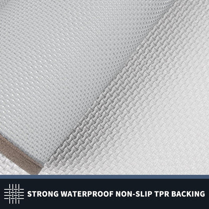 PURRUGS Dirt Trapping Indoor Door Mat, 32" x 48", Beige & Grayish Brown