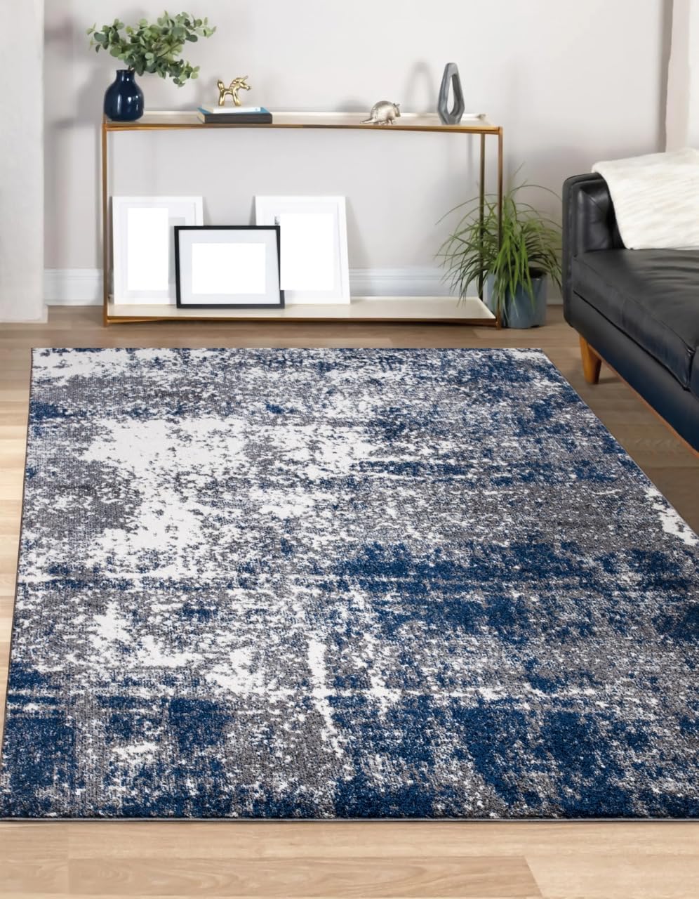 Keen Home Design Abstract Non-Shedding Area Rug, Soft Thick Pile, 10x14