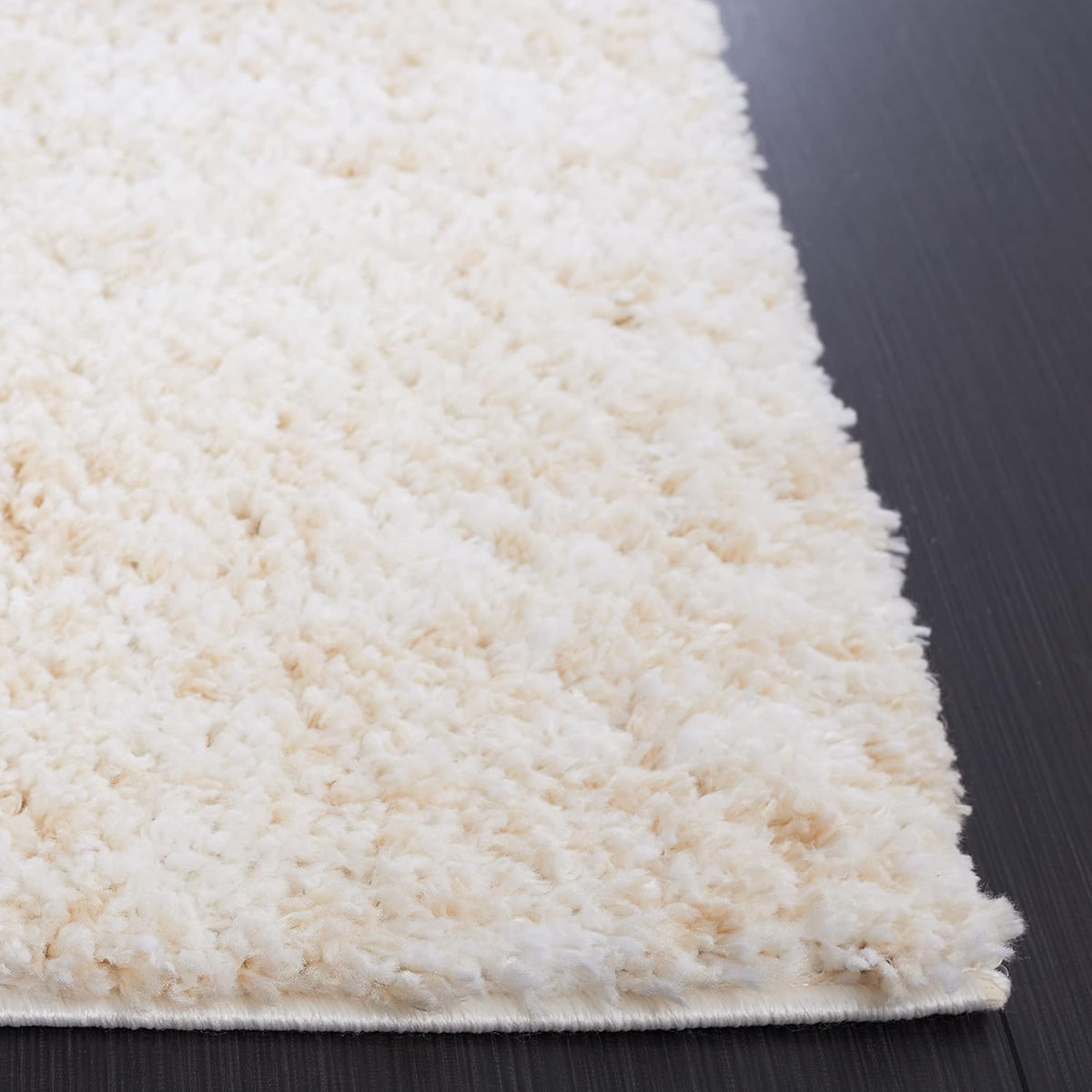 SAFAVIEH Berber Shag Rug 8x10, Large Ivory & Beige BER563A