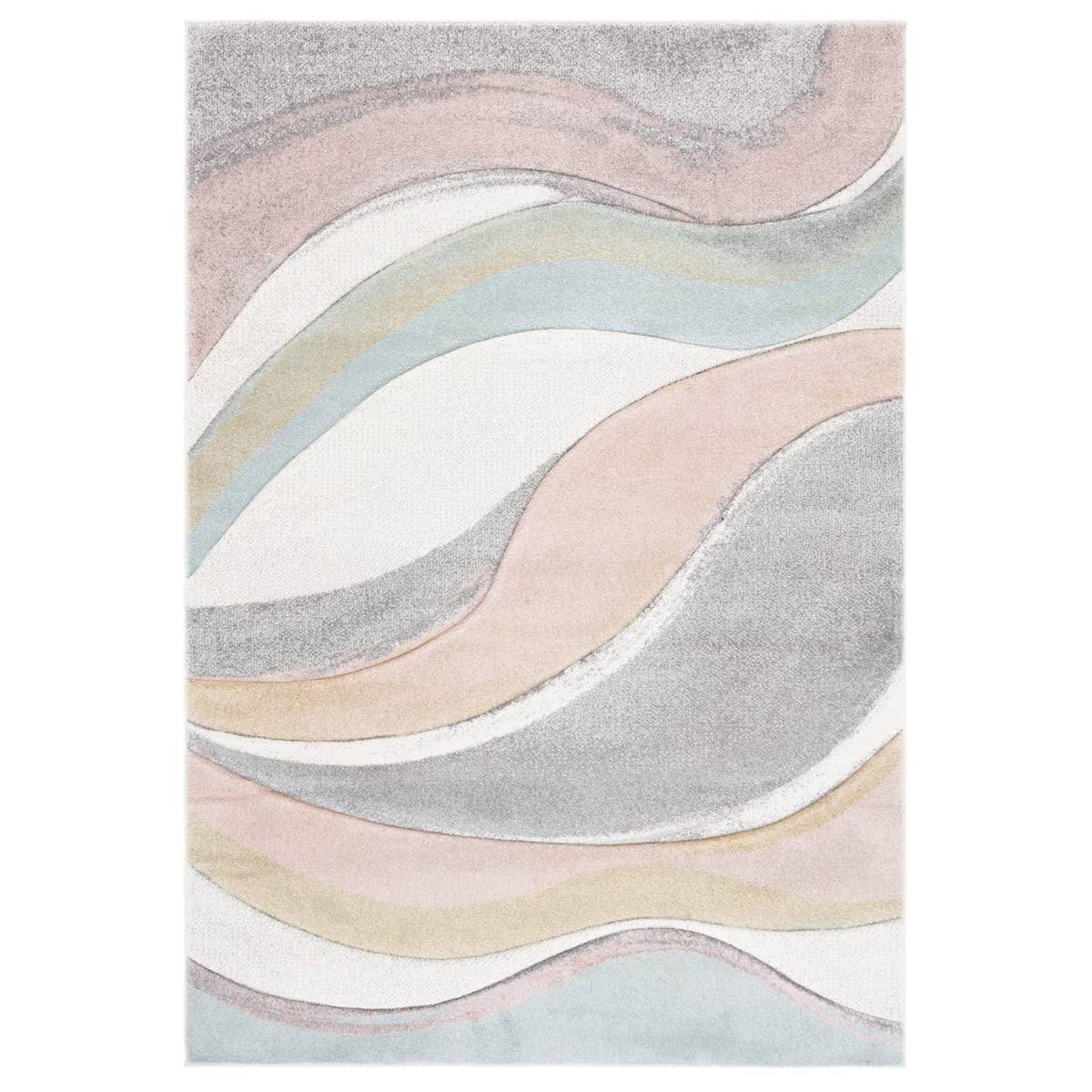SAFAVIEH Hollywood Area Rug 10'6"x14', Modern Grey & Blue HLW766F