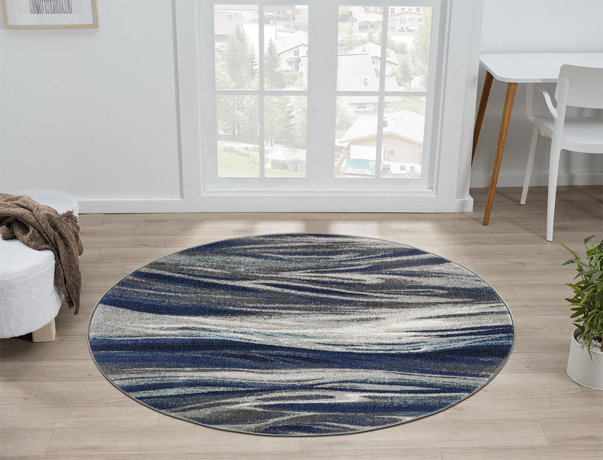 Keen Home Design Abstract Non-Shedding Area Rug, Soft Thick Pile, 10x14