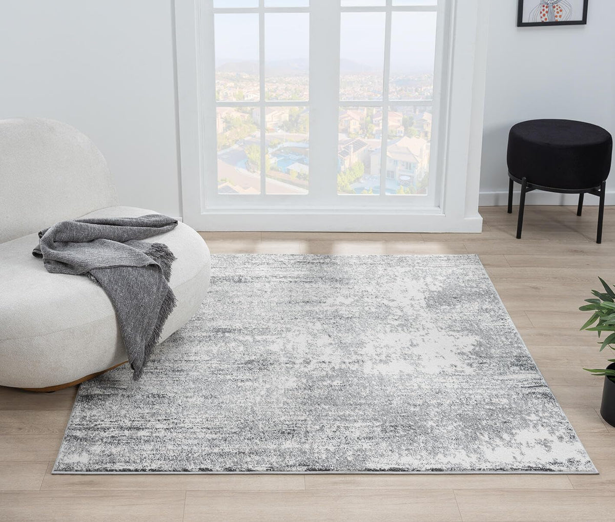 Keen Home Design Abstract Non-Shedding Area Rug, Soft Thick Pile, 10x14