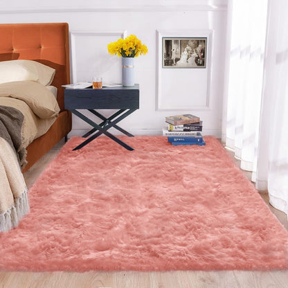 ORINOVA White Faux Sheepskin Shag Fur Runner Rugs for Living Room Bedroom Fluffy Washable Furry Area Rug 2x6 Nursery Rug Teen Room Décor