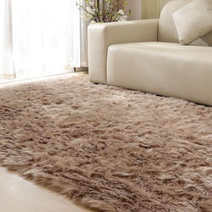 ORINOVA White Faux Sheepskin Shag Fur Runner Rugs for Living Room Bedroom Fluffy Washable Furry Area Rug 2x6 Nursery Rug Teen Room Décor
