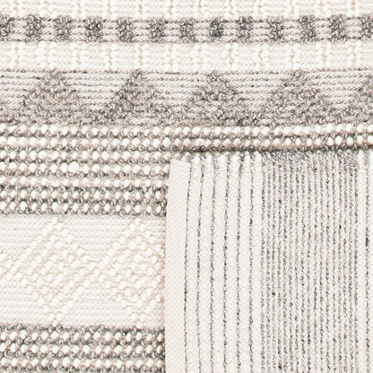 SAFAVIEH Natura Wool Area Rug 3'x5', Soft Plush Boho Grey & Ivory NAT102A
