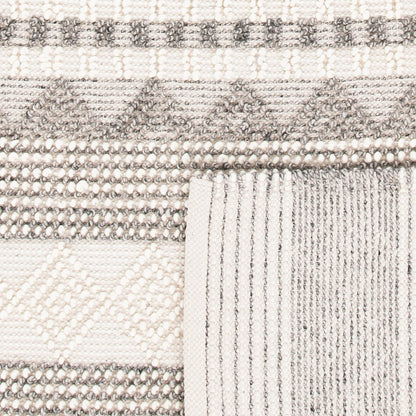 SAFAVIEH Natura Wool Area Rug 3'x5', Soft Plush Boho Grey & Ivory NAT102A