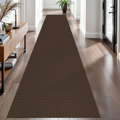 EARTHALL Woven Area Rug 3x5 Ft Washable Rugs for Entryway Braided Non Slip Rubber Backed Throw Rugs Door Mat Indoor Outdoor Entrance Cotton Carpet for Kitchen Foyer Front Door, Orange/Tan/Brown
