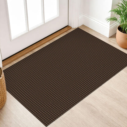 IOHOUZE Washable Area Rug 3x5 Non Slip Rubber Backed Woven Rugs for Entryway Rugs Indoor Outdoor Doormat Throw Rug Floor Carpet for Entrance Kitchen Front Door, Olive Green/Earthy Green
