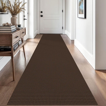 EARTHALL Woven Area Rug 3x5 Ft Washable Rugs for Entryway Braided Non Slip Rubber Backed Throw Rugs Door Mat Indoor Outdoor Entrance Cotton Carpet for Kitchen Foyer Front Door, Orange/Tan/Brown
