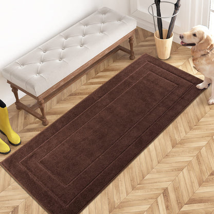 PURRUGS Dirt Trapping Door Mat Indoor Entrance, 20" x 31.5", Beige