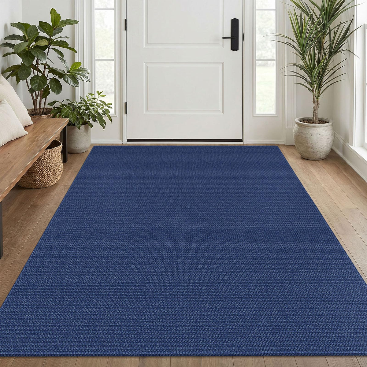 EARTHALL Washable Area Rug, Non Slip Entryway Rug, 4x6 Ft, Sand/Beige