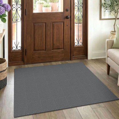 EARTHALL Woven Area Rug 3x5 Ft Washable Rugs for Entryway Braided Non Slip Rubber Backed Throw Rugs Door Mat Indoor Outdoor Entrance Cotton Carpet for Kitchen Foyer Front Door, Orange/Tan/Brown