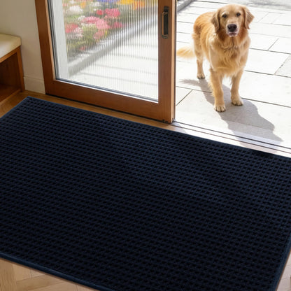 YIHOUSE Indoor Door Mat 24" x 36", Non-Slip Washable Entryway Mat, Dirt Trapper Absorbent Entrance Mat, Low Profile Floor Mat for Front/Back Door, Entryway, Dark Gray ﻿