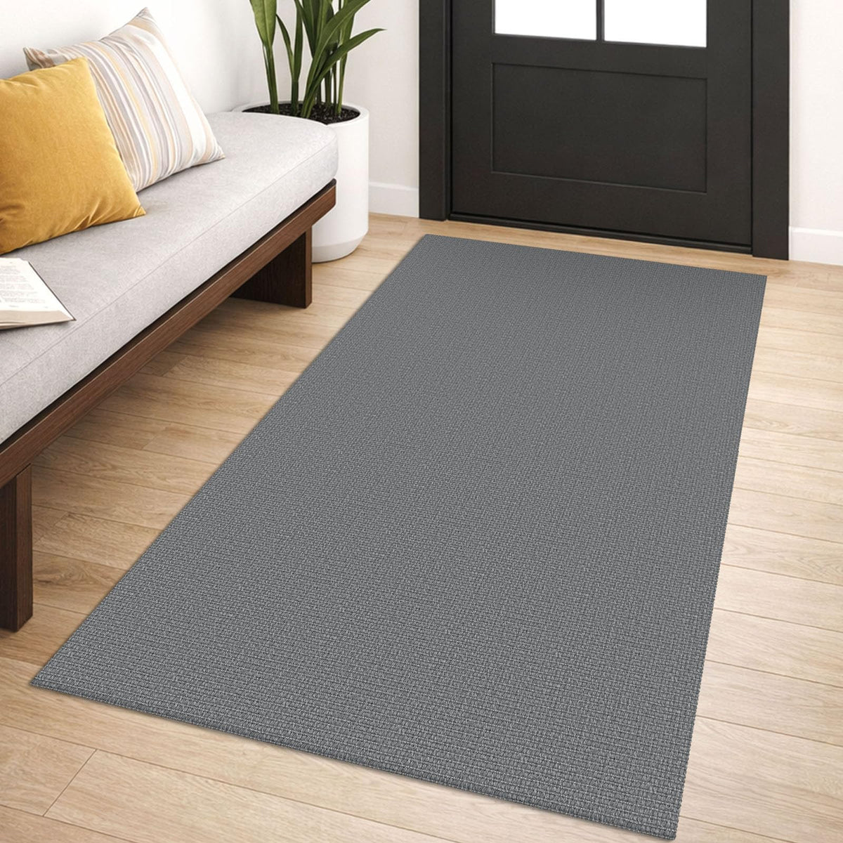 Lansny 2x3 ft Small Boho Washable Entryway Area Rug Non Slip Kitchen Runner