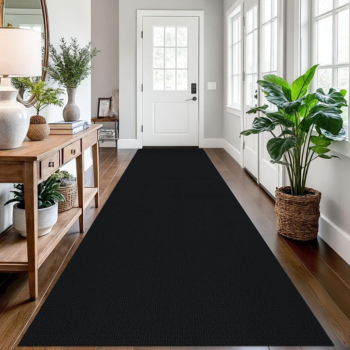 EARTHALL Washable Area Rug, Non Slip Entryway Rug, 4x6 Ft, Sand/Beige