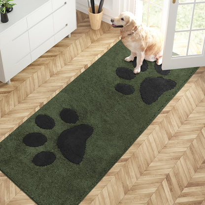 PURRUGS Dirt Trapping Door Mat Indoor Entrance, 32" x 47", Grey