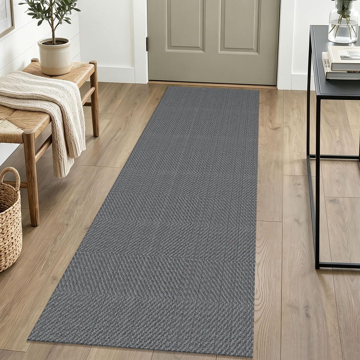 IOHOUZE Small Area Rug 2x3 Washable Woven Rugs for Entryway Non Slip Rubber Backed Front Door Rugs Indoor Doormat Throw Rug Floor Carpet for Entrance Kitchen, Cream/Beige