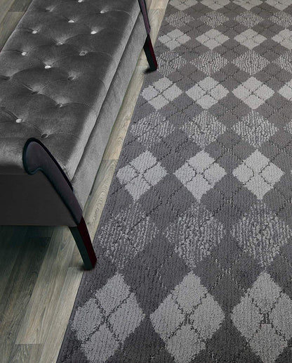 Runner Rug 6 ft, Non-Slip Washable Rug, Grey Textured Carpet for Kitchen Hallway Laundry Entryway, Rubber Backing, Indoor, Rolled in Box (26" x 6'), Custom Size Floor Runner