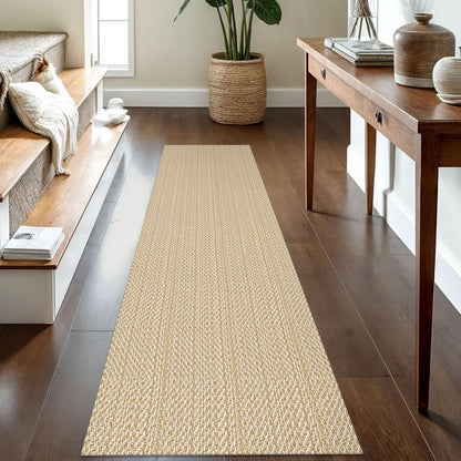 IOHOUZE Washable Area Rug 3x5 Non Slip Rubber Backed Woven Rugs for Entryway Rugs Indoor Outdoor Doormat Throw Rug Floor Carpet for Entrance Kitchen Front Door, Olive Green/Earthy Green