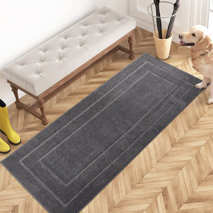 PURRUGS Dirt Trapping Door Mat Indoor Entrance, 20" x 31.5", Beige