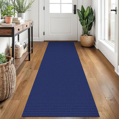 EARTHALL Woven Area Rug 3x5 Ft Washable Rugs for Entryway Braided Non Slip Rubber Backed Throw Rugs Door Mat Indoor Outdoor Entrance Cotton Carpet for Kitchen Foyer Front Door, Orange/Tan/Brown