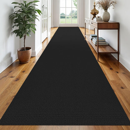EARTHALL Woven Area Rug 3x5 Ft Washable Rugs for Entryway Braided Non Slip Rubber Backed Throw Rugs Door Mat Indoor Outdoor Entrance Cotton Carpet for Kitchen Foyer Front Door, Orange/Tan/Brown