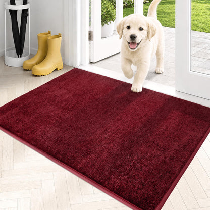 PURRUGS Dirt Trapping Indoor Door Mat, 31.5" x 47", Charcoal