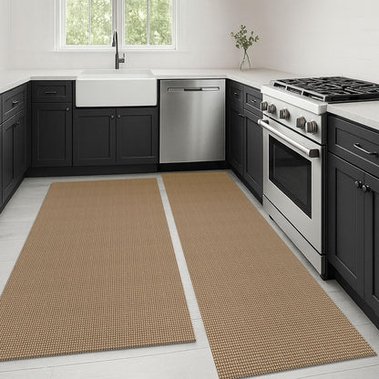 KOZYFLY Extra Long Runners for Hallways 3x20 ft Washable Kitchen Runner Non Slip Rubber Backed Hallway Rug Cotton Entryway Runner Rug Floor Carpet for Indoor Hall, Kitchen, Stair, Black/Dark Grey