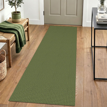 IOHOUZE Small Area Rug 2x3 Washable Woven Rugs for Entryway Non Slip Rubber Backed Front Door Rugs Indoor Doormat Throw Rug Floor Carpet for Entrance Kitchen, Cream/Beige