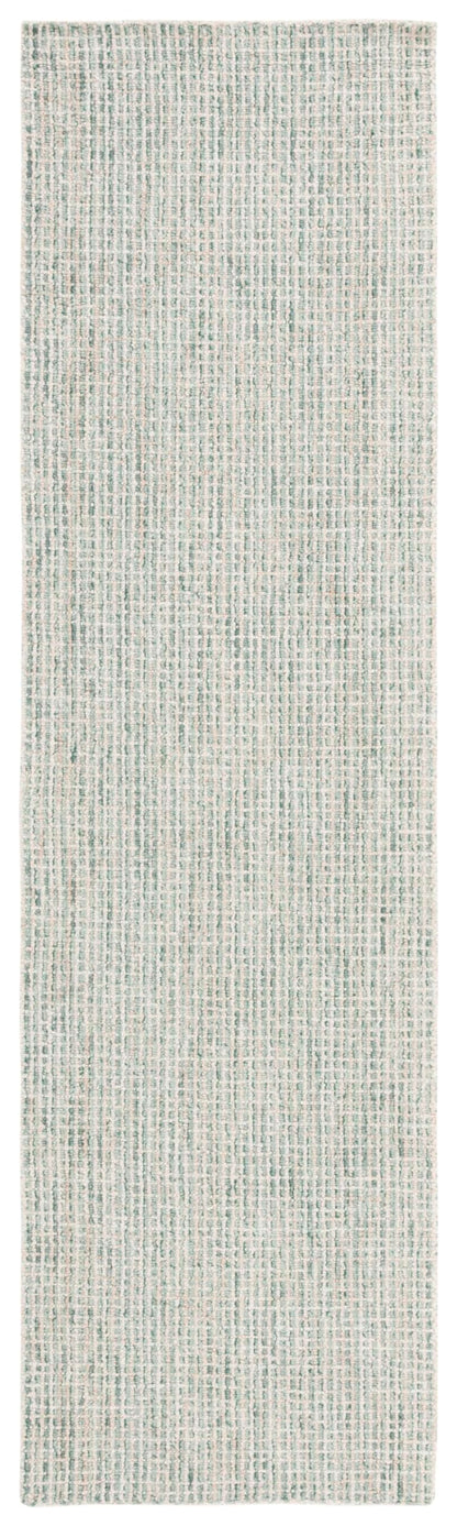 SAFAVIEH Area Rug 8x10 - Abstract Collection - Large - Green & Ivory, Handmade Wool, Ideal for Living Room, Bedroom, Office, Dining Space (ABT484Y)