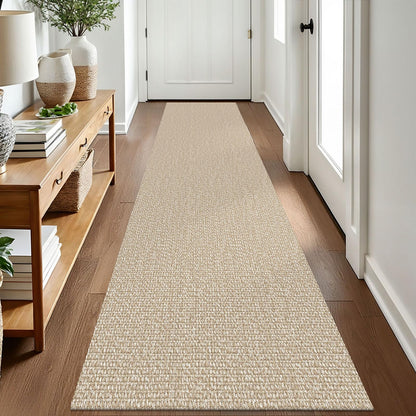 EARTHALL Washable Area Rug, Non Slip Entryway Rug, 4x6 Ft, Sand/Beige