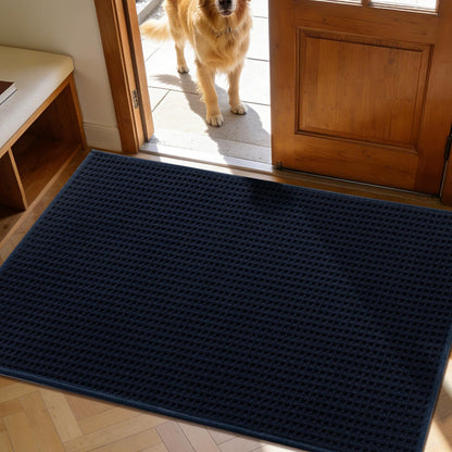 YIHOUSE Indoor Door Mat 24" x 36", Non-Slip Washable Entryway Mat, Dirt Trapper Absorbent Entrance Mat, Low Profile Floor Mat for Front/Back Door, Entryway, Dark Gray ﻿